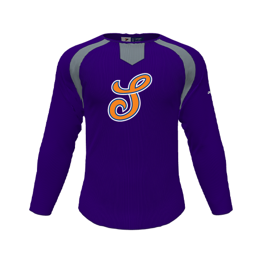 [CUS-DFW-PULL-FLC-CNK-LSL-PUR-YS-LOGO2] Pullover (Youth S, Purple, Logo 2)