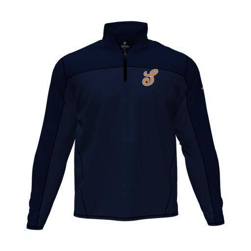 [CUS-DFW-QTRZ-PER-LSL-NVY-AS-LOGO2] Quarter Zip Pullover (Adult S, Navy, Logo 2)