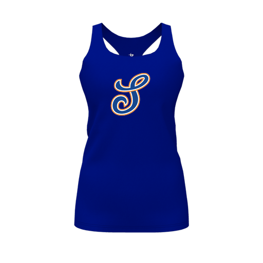 [FT0TRBRY-FYS-LOGO1] Decker Racerback Tank Top (Female Youth S, Royal, Logo 1)