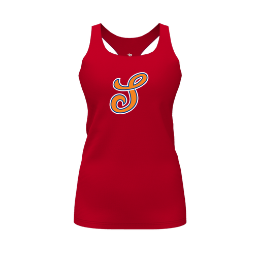 [FT0TRBRD-FYS-LOGO2] Decker Racerback Tank Top (Female Youth S, Red, Logo 2)
