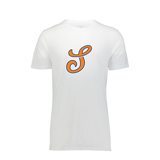 [FTSCUBWH-YS-LOGO2] Decker Youth Tri-Blend T-Shirt - Short Sleeve (Youth S, White, Logo 2)