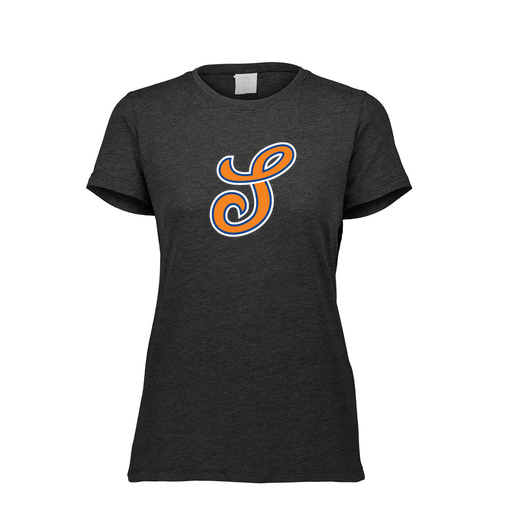 [FTSCUBBK-FAXS-LOGO2] Decker Women's Tri-Blend T-Shirt - Short Sleeve (Female Adult XS, Black, Logo 2)