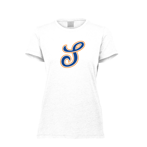 [FTSCUBWH-FAXS-LOGO1] Decker Women's Tri-Blend T-Shirt - Short Sleeve (Female Adult XS, White, Logo 1)