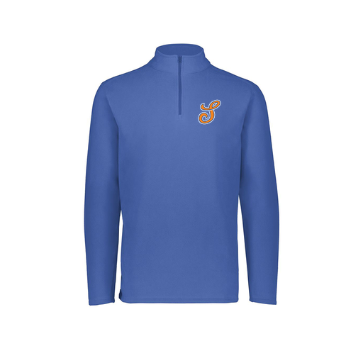 [6863.060.XS-LOGO2] Men's MicroFleece 1/4 Zip Pullover (Adult XS, Royal, Logo 2)
