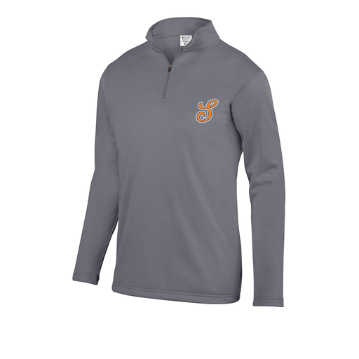 [FOLQFFGY-YS-LOGO2] Decker Youth FlexFleece 1/4 Zip (Youth S, Gray, Logo 2)